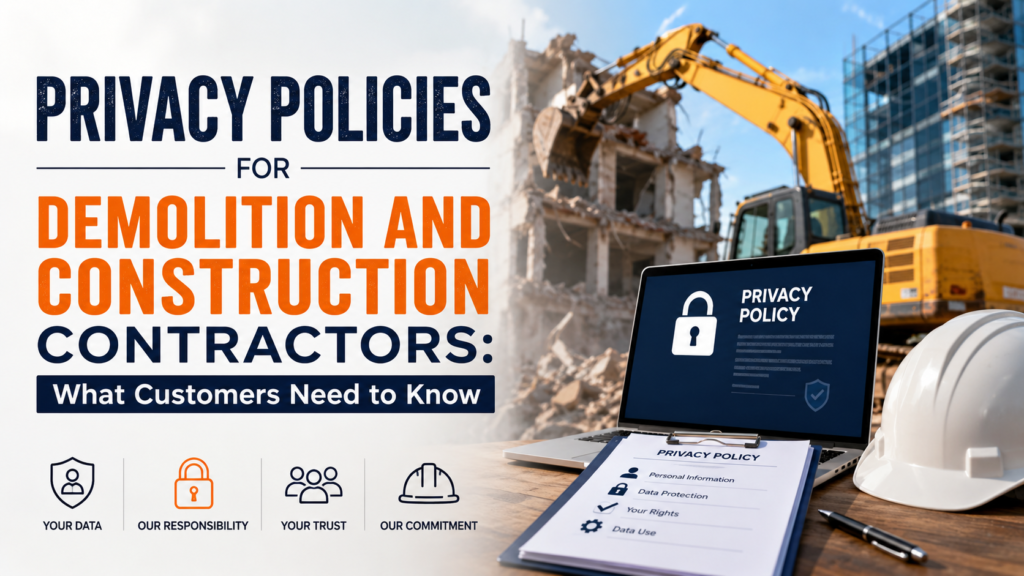 Privacy Policies for Demolition and Construction Contractors: What Customers Need to Know